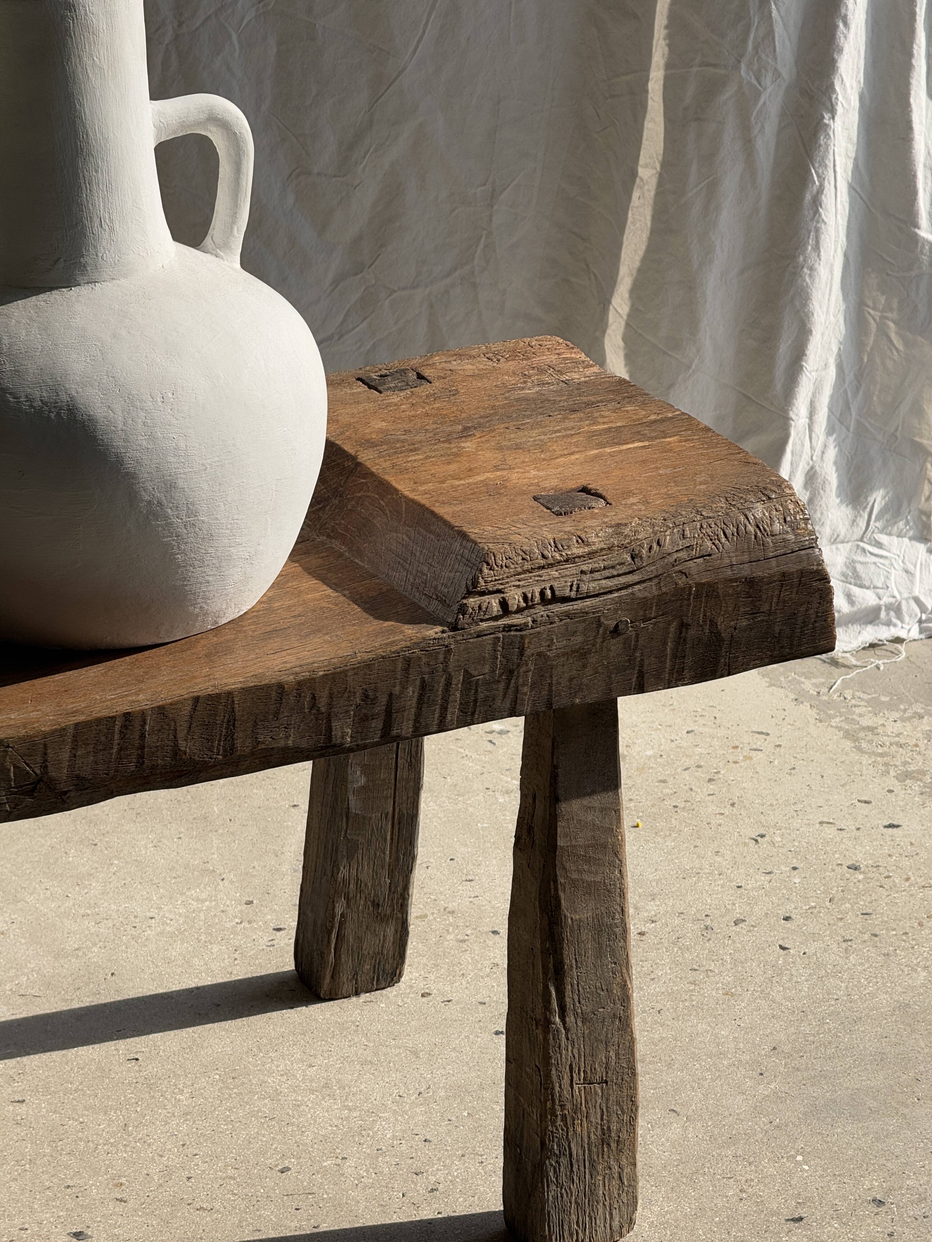 Very large bench in old teak H:50cm L:2m06