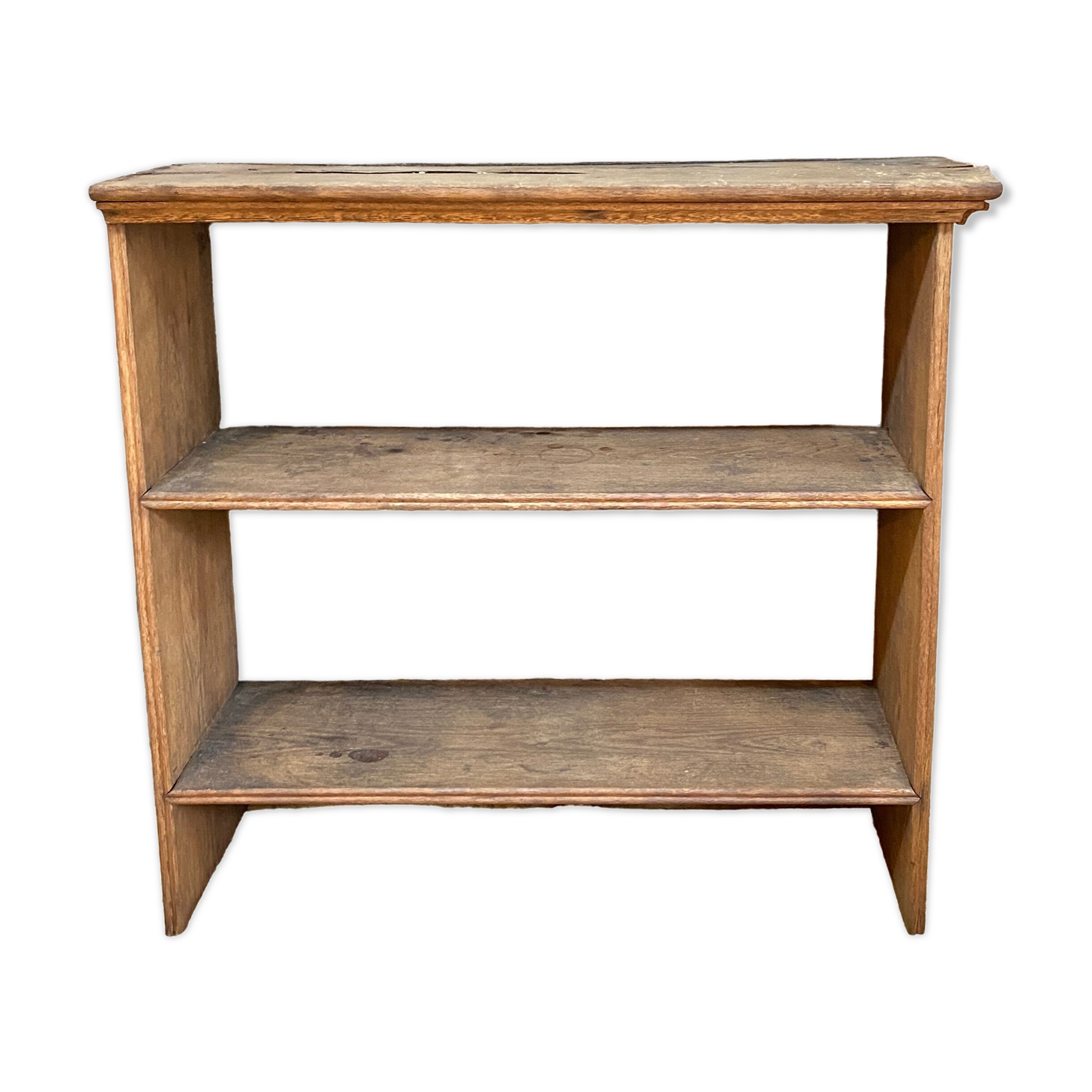 Antique shelf in raw wood