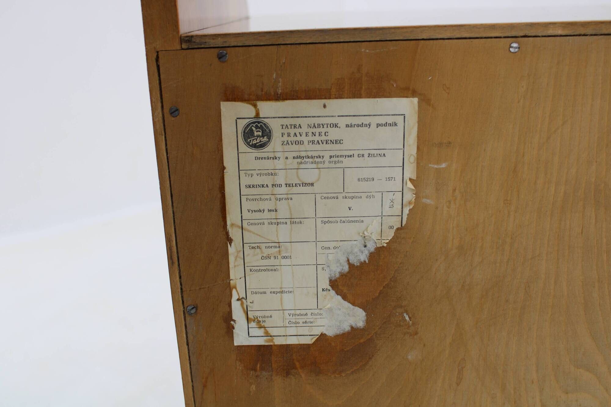1960 Tatra Cabinet in Walnut Finish, Czechoslovakia