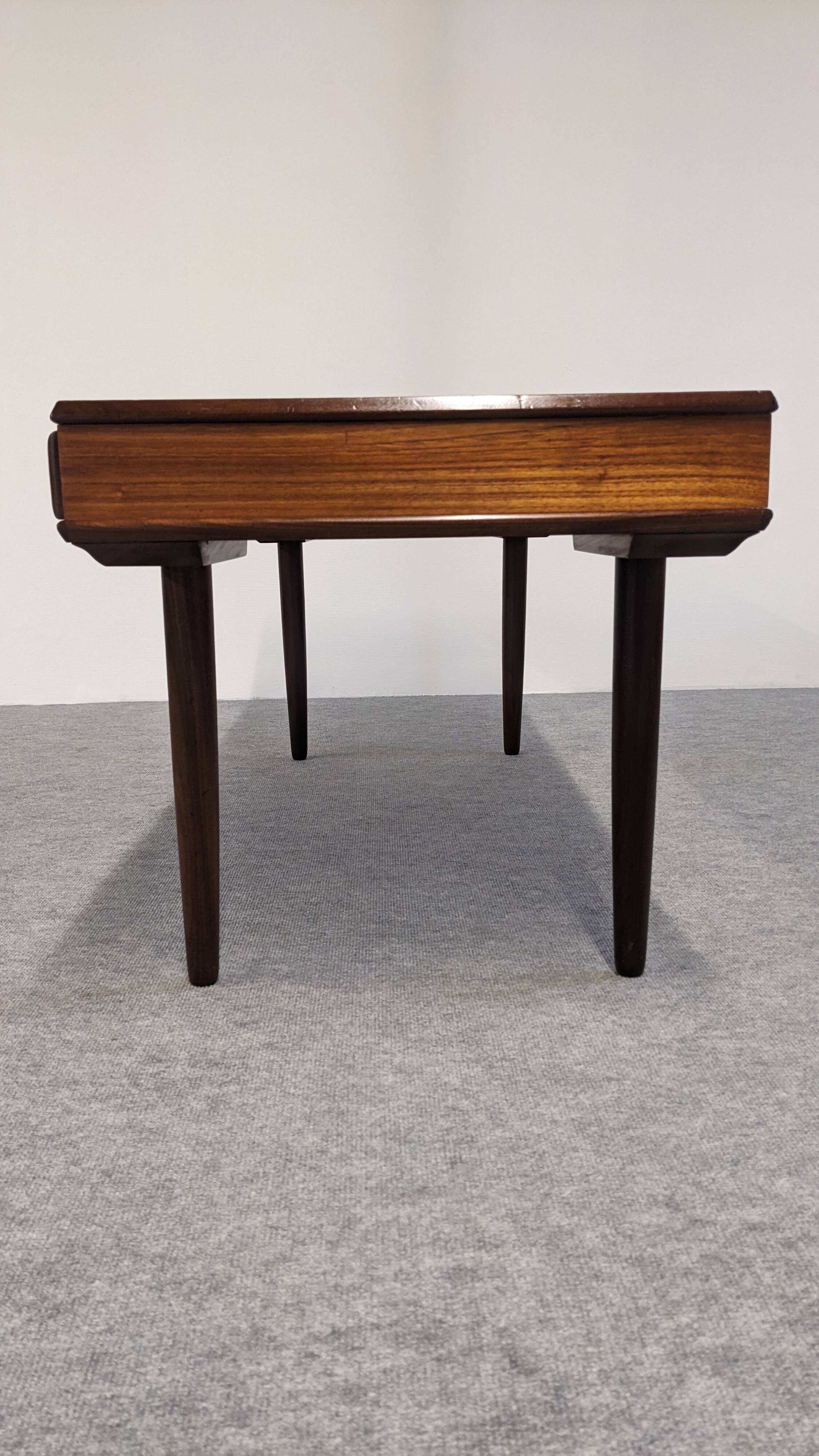 Modernist teak coffee table by Arne Vodder for Dyrlund, Denmark 1960s