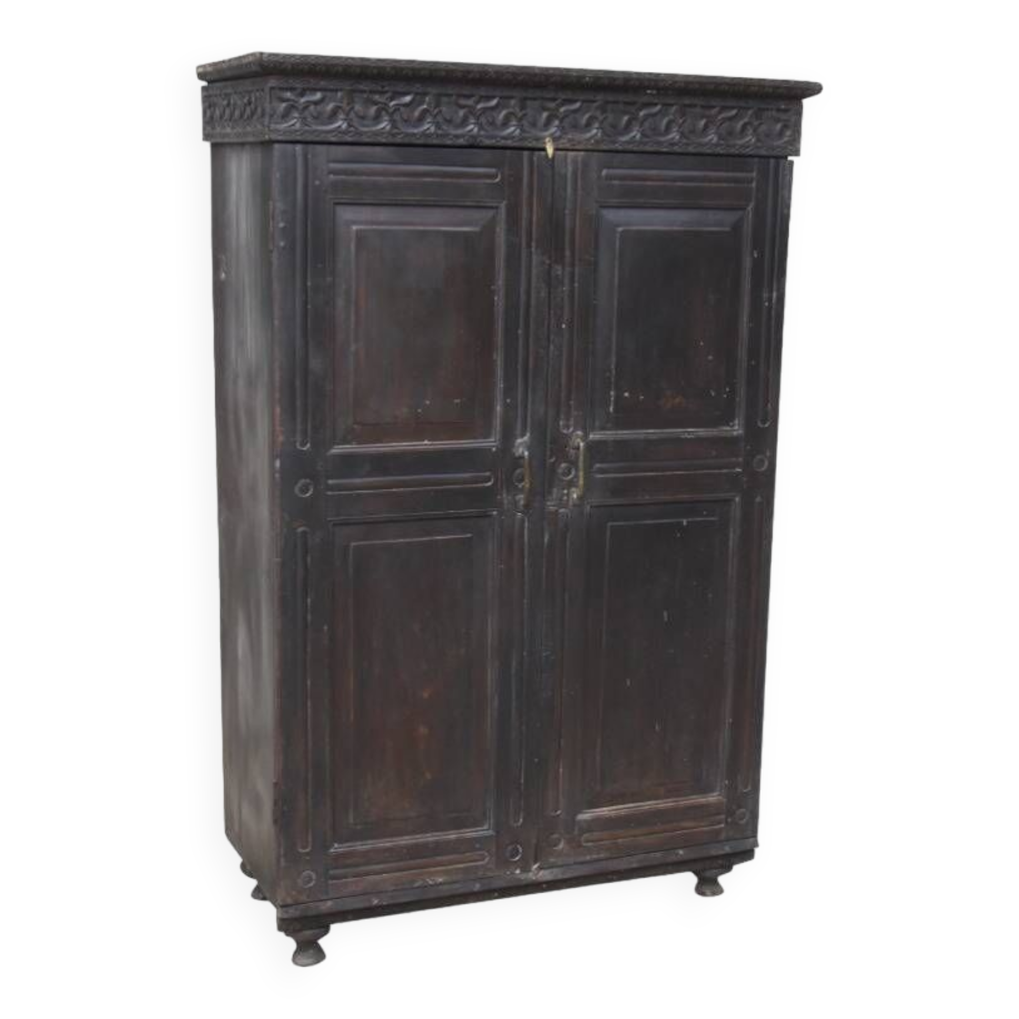 Black lacquered teak cabinet