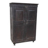 Black lacquered teak cabinet
