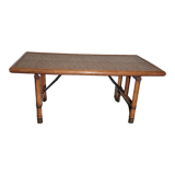 Folding rattan coffee table