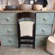 Vintage re upholstered folding chair