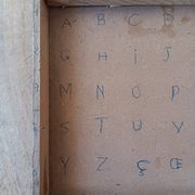 Cubes alphabétiques instructifs, début 20ème siècle