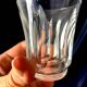 6 glass shot or vodka glasses with leaf decoration