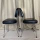 Vintage chairs in chrome and faux leather from the 60s-70s.