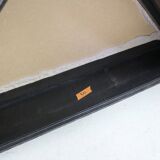 Vintage triangular plywood with boucle-fabric sit element / Ottoman, 1970s