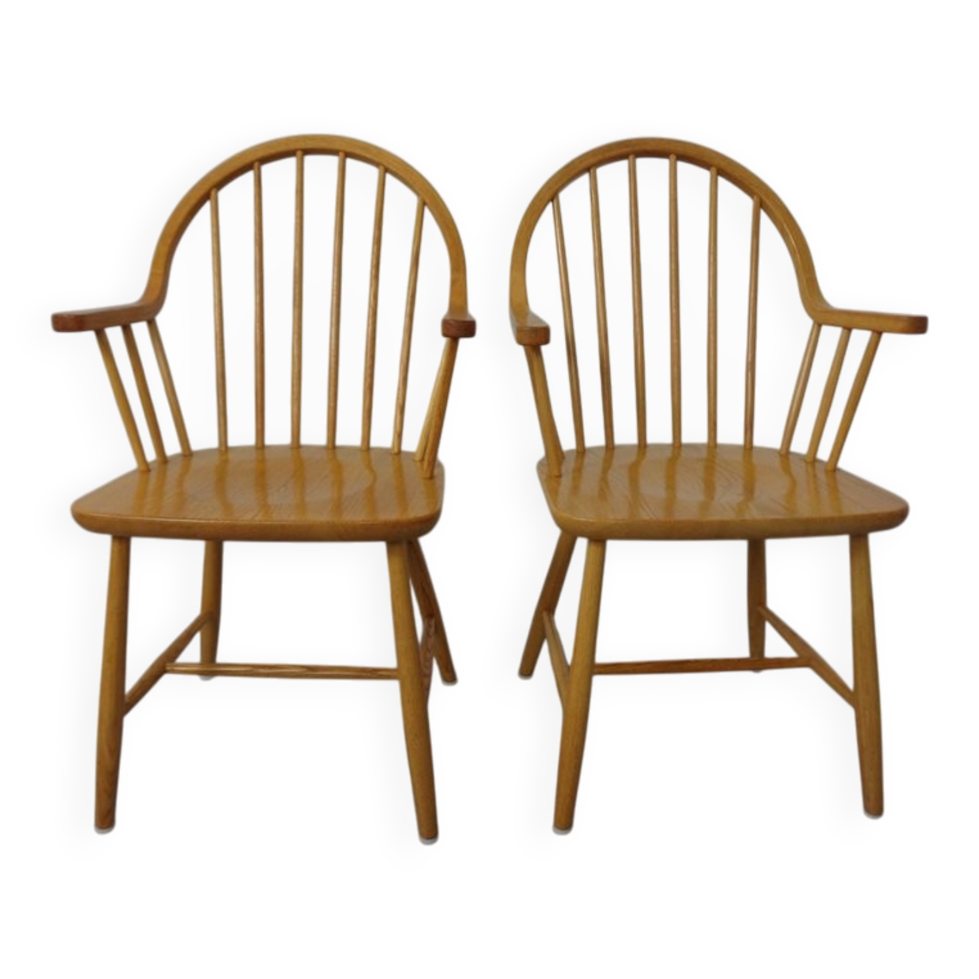 Set of oak armchairs by Erik Ole Jørgensen for Tarm Stole Møbelfabrik.