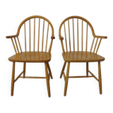 Set of oak armchairs by Erik Ole Jørgensen for Tarm Stole Møbelfabrik.