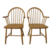 Paire de chaises Erik Ole Jørgensen for Tarm Stole Møbelfabrik