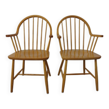 Paire de chaises Erik Ole Jørgensen for Tarm Stole Møbelfabrik