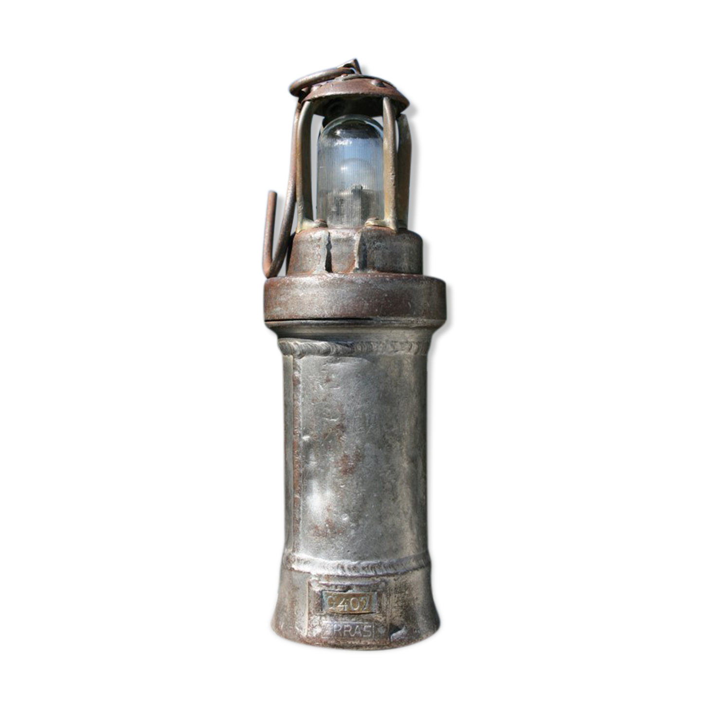 Lampe de mineur en métal