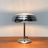 Art Deco table lamp in chrome and glass
