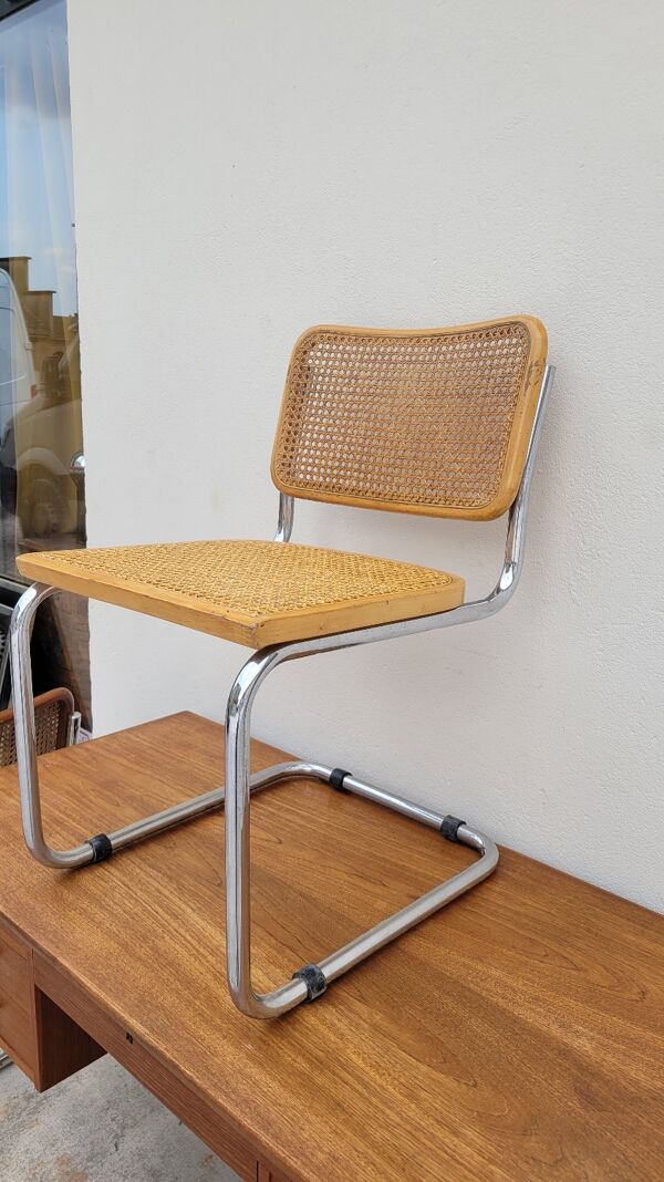 Chaise Marcel Breuer modèle B32 en cannage