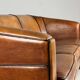 Art deco sofa sheep’s leather