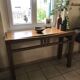 Exotic wood console