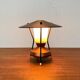 Small tripod table lamp in copper, 1950s.