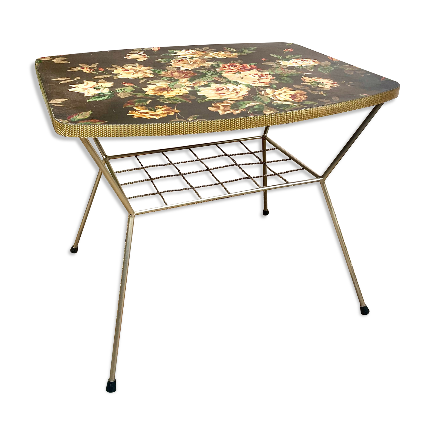 Vintage coffee table flower top