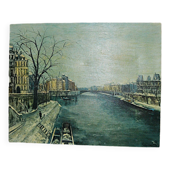 Reproduction of “La Saine in Paris” by Jauccaud