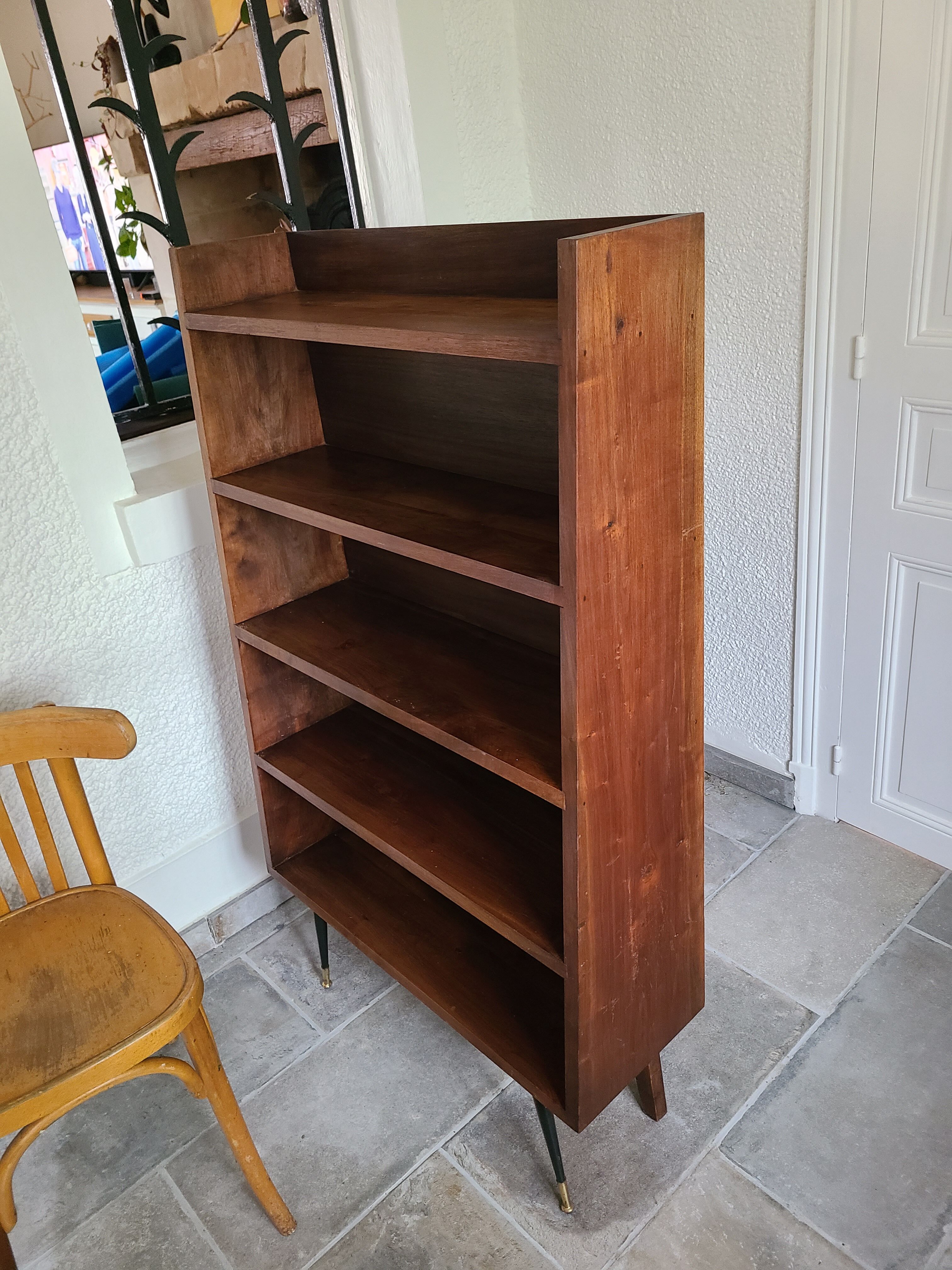 Étagère, bibliothèque scandinave vintage