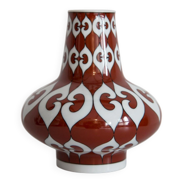 Vase en céramique porcelaine du milieu du siècle, Europe, années 1960
