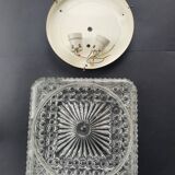 Large ceiling light or vintage wall sconce from the 1970s.