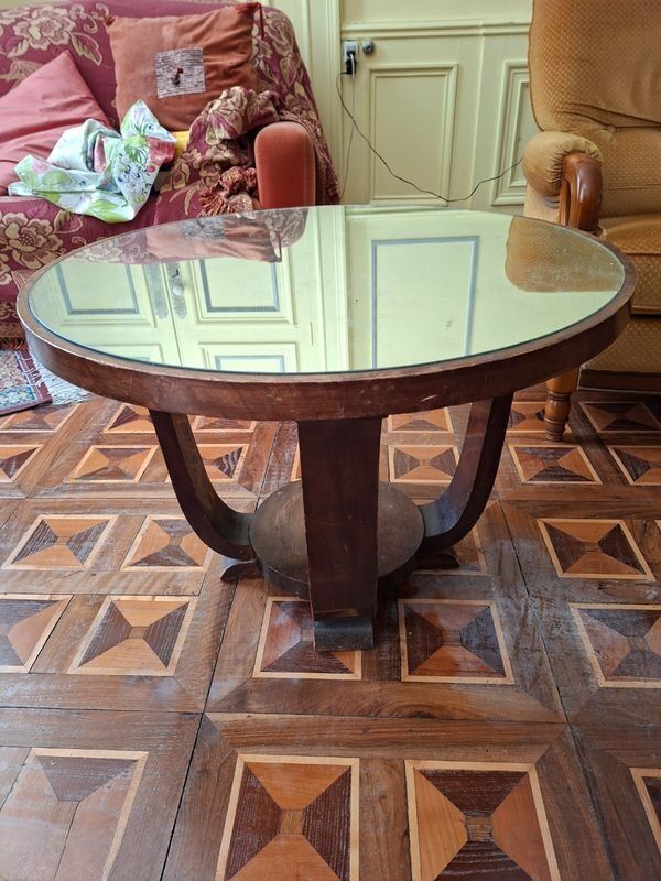 Side table 1940 with mirror top