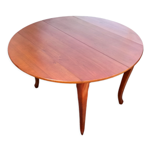 table ronde en merisier