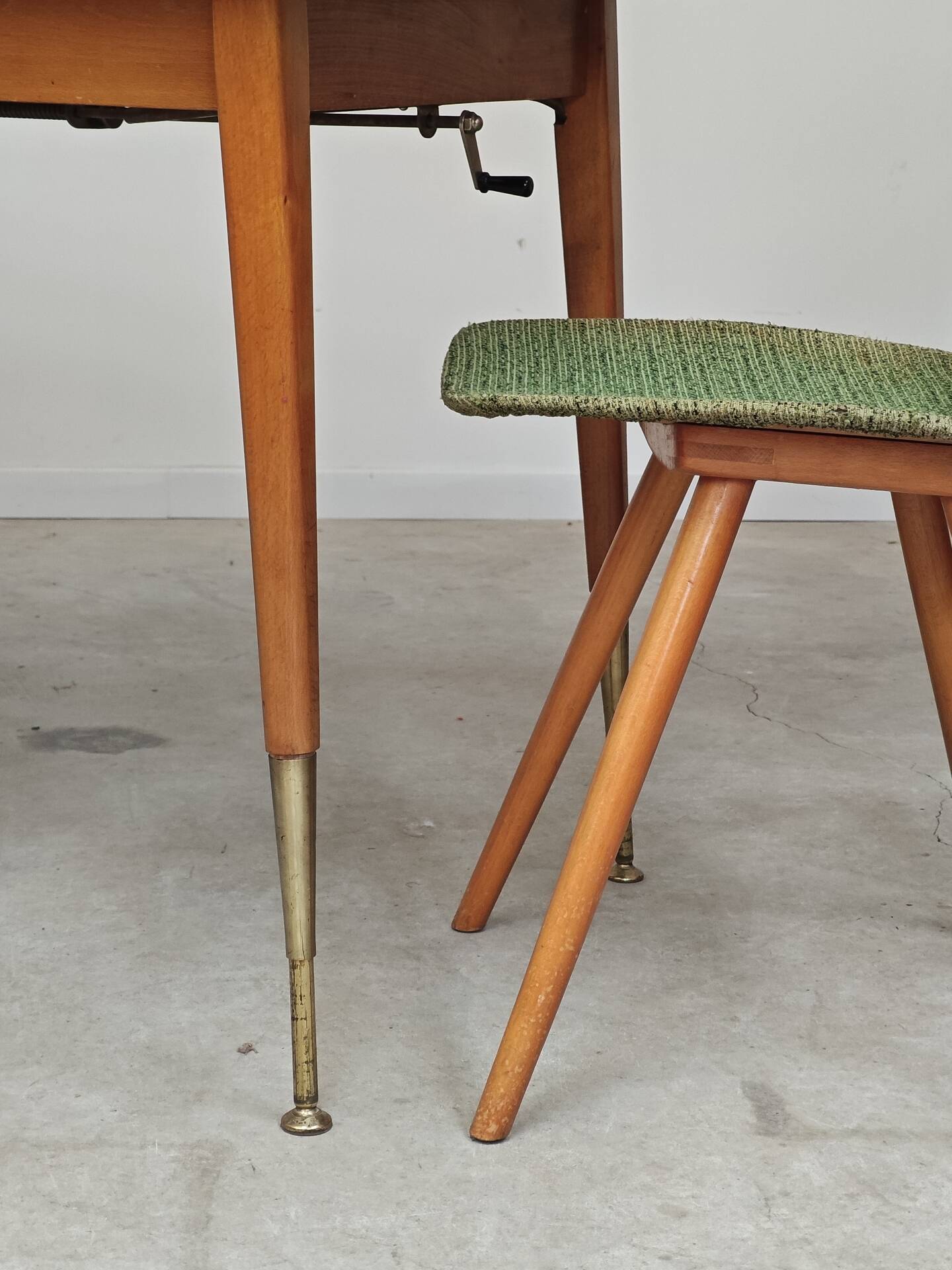 Coffee table, dining table for 6, East Germany.