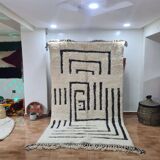 Handmade wool Berber rug 250x150 cm
