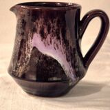 Vallauris milk jug, glazed ceramic, brown old rose A152-2