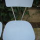 Pair of old blue formica chairs