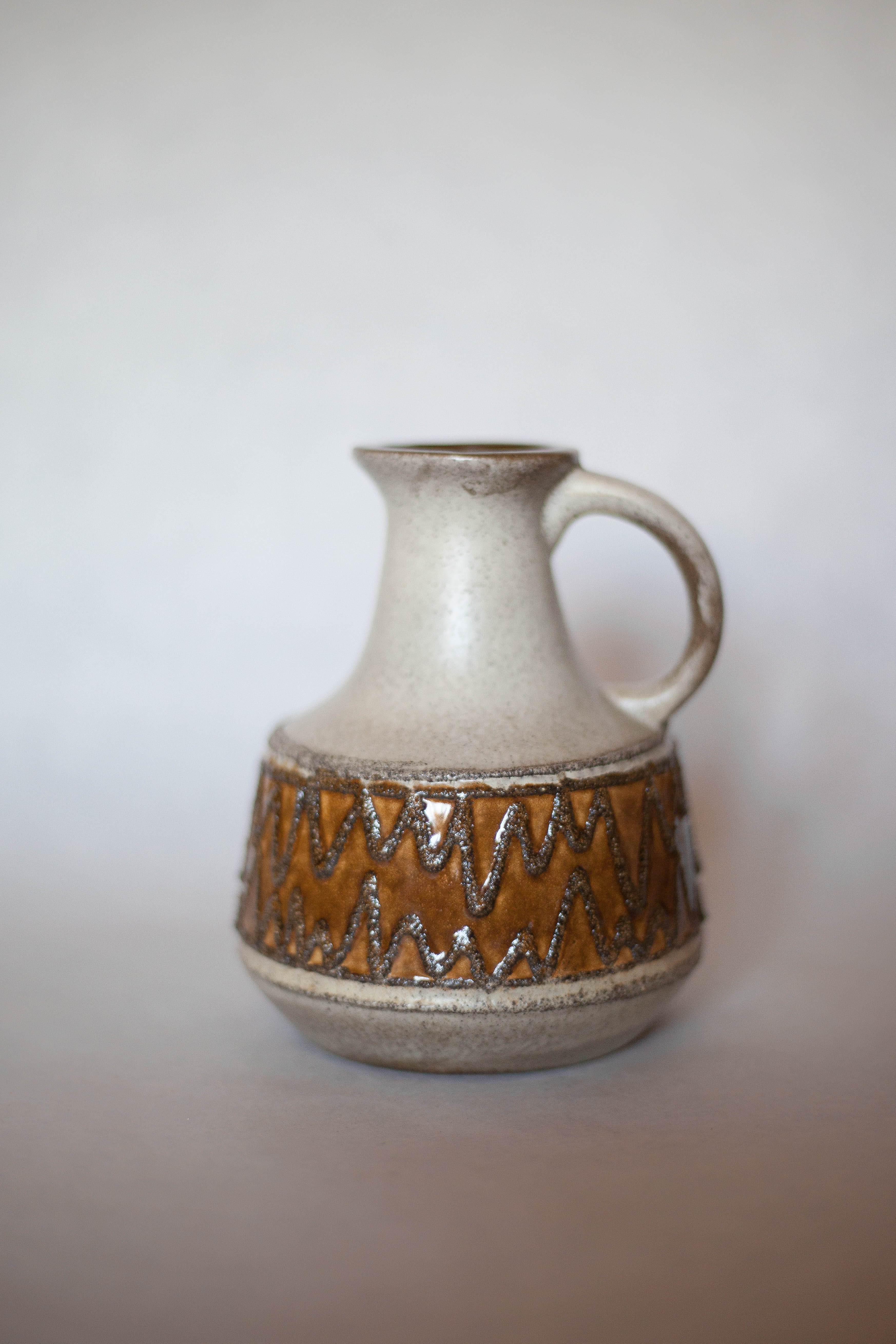 Ceramic vase 4077 VEB Haldensleben, decorative vase, made in Germany
