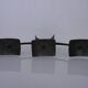 German Brutalist Iron Candleholder, 1960s
