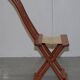 Chaise pliante chinoise antique avec sculptures, vers 1900-1920