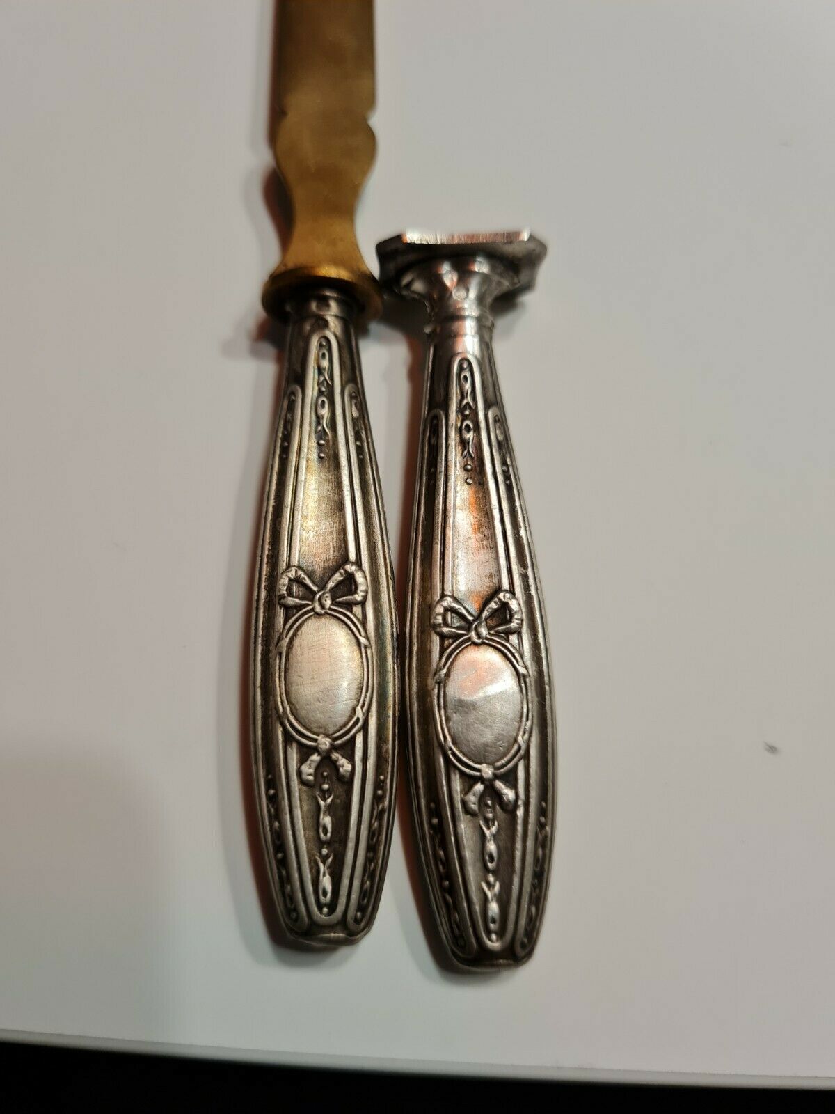 Paper cut with a stamp handle punches boar heads