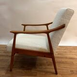 60s armchair reupholstered in loop