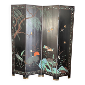 Chinese folding screen with 4 double-sided panels