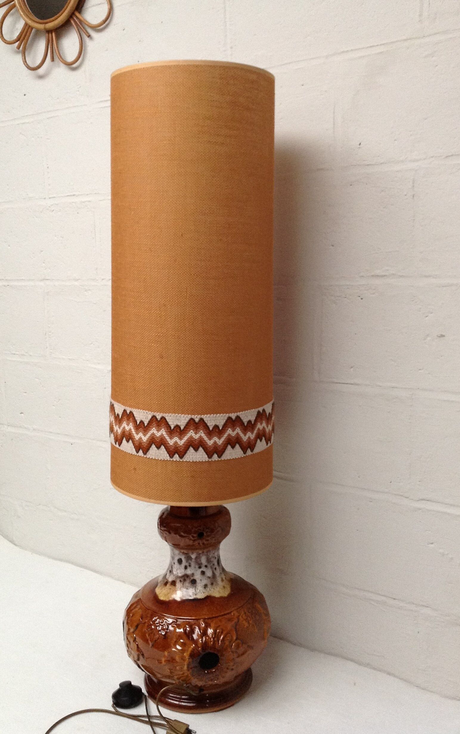 vintage ceramic floor lamp 60-70