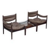 Années 1970, design danois par Kristian Vedel, canapé modulaire, modèle Modus.
