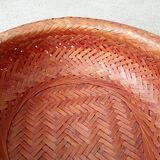 corbeille en bambou tressé