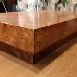 Coffee table in elm magnifying glass