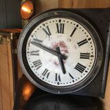 Old station clock Paul Garnier double shaped cast iron