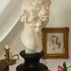 Bust young girl resin and marble XXth