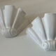 Pair of porcelain wall lamps France 1970