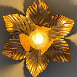 Vintgae wall light in gold metal