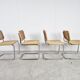 Set of 4 vintage Marcel Breuer Cesca chairs, made in italy, 1970s