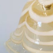 Original Venetian Murano Striped Art Glass Pendant Lamp Fazzoletto, Italy,