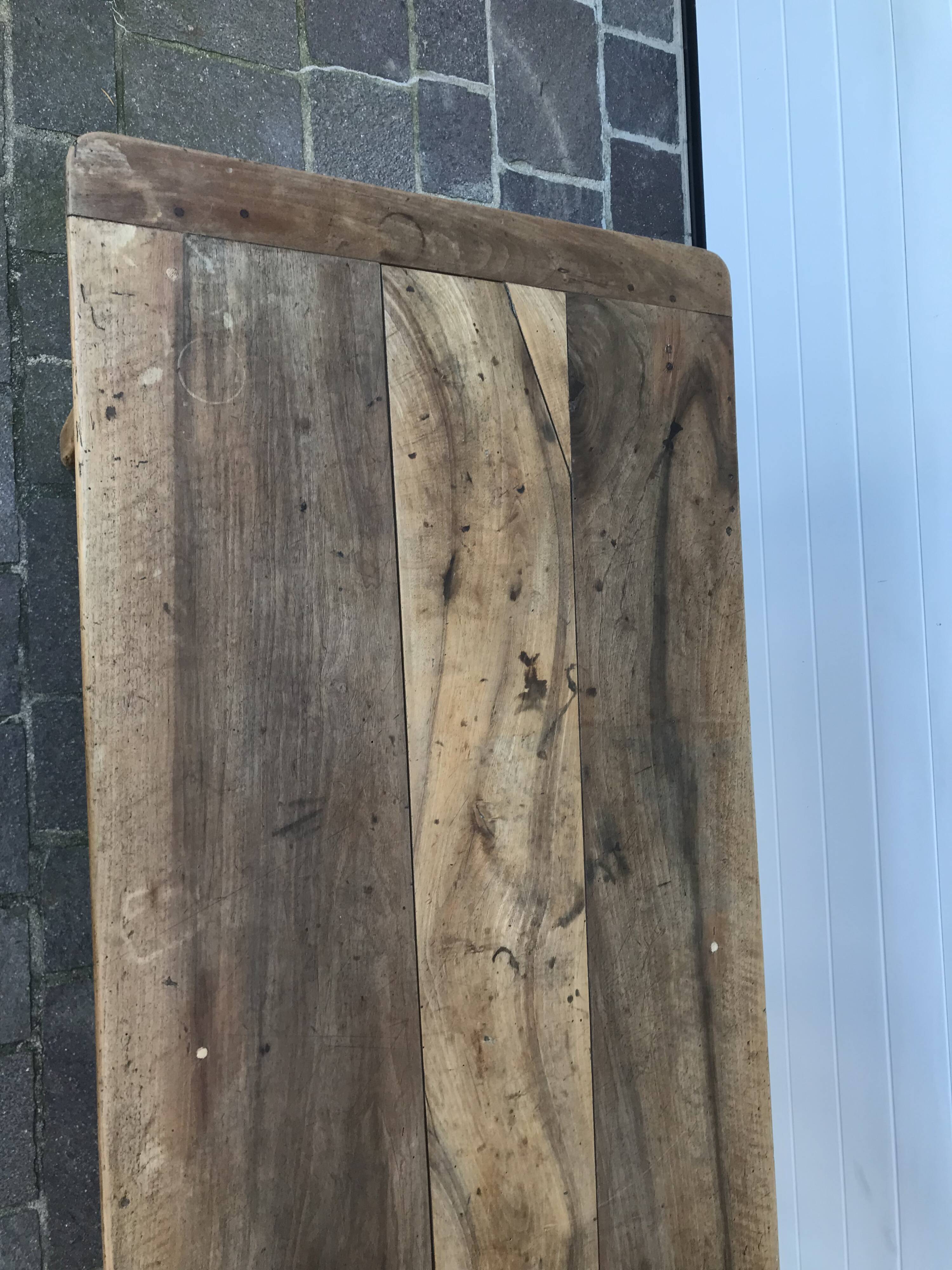 Walnut farmhouse table